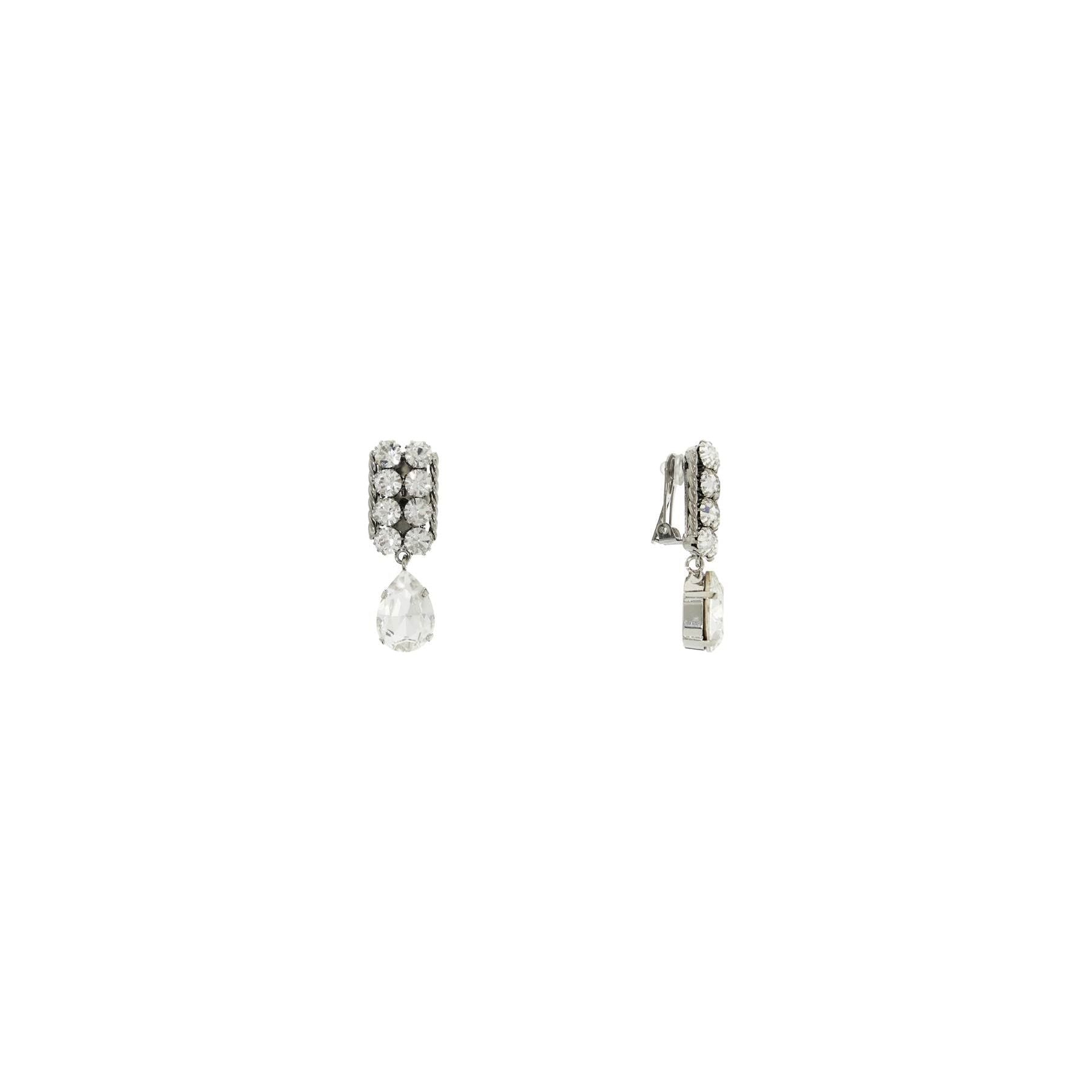 Small Crystal Pendant Earrings