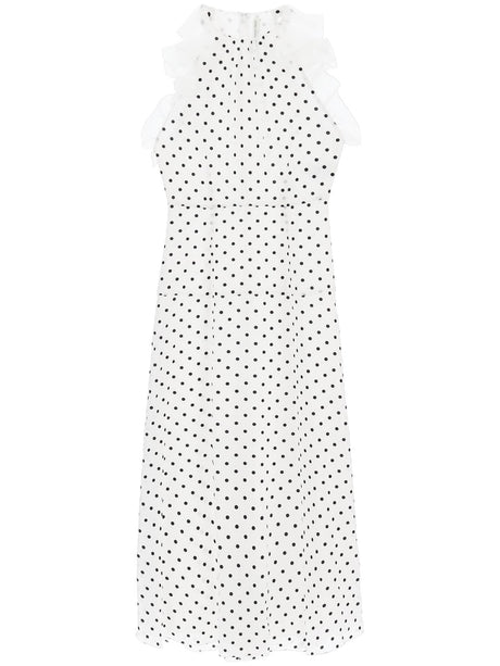 Sleeveless Maxi Dress In Polka