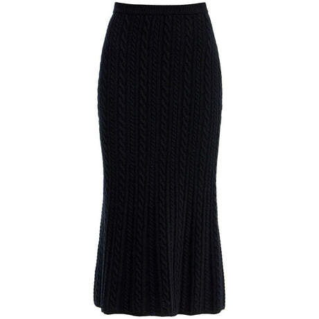 Knitted Wool Midi Skirt.