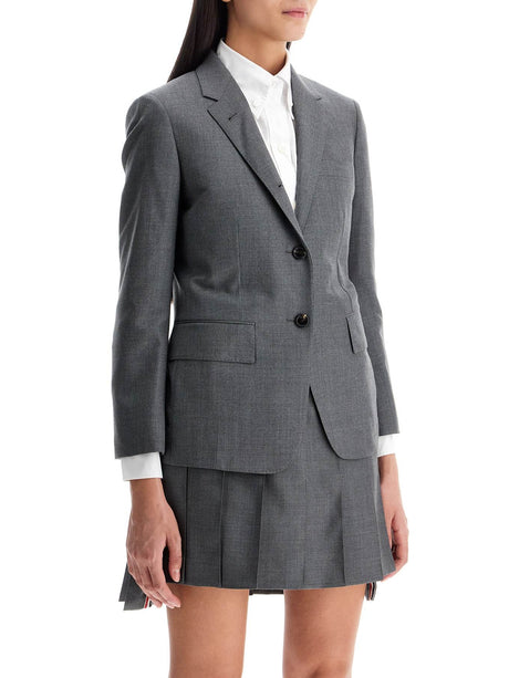 Slim Fit Wool Twill Jacket-Thom Browne-JOHN JULIA