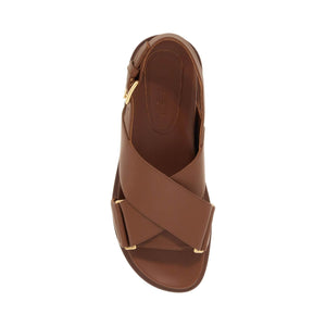 MARNI-Fussbett Leather Sandals -JOHN JULIA.