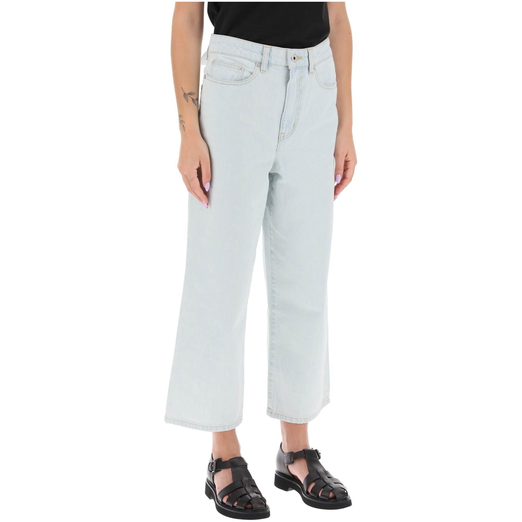 Japanese Denim 'Sumire' Cropped Jeans