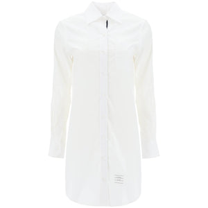 Short Button-Down Cotton Poplin Blouse