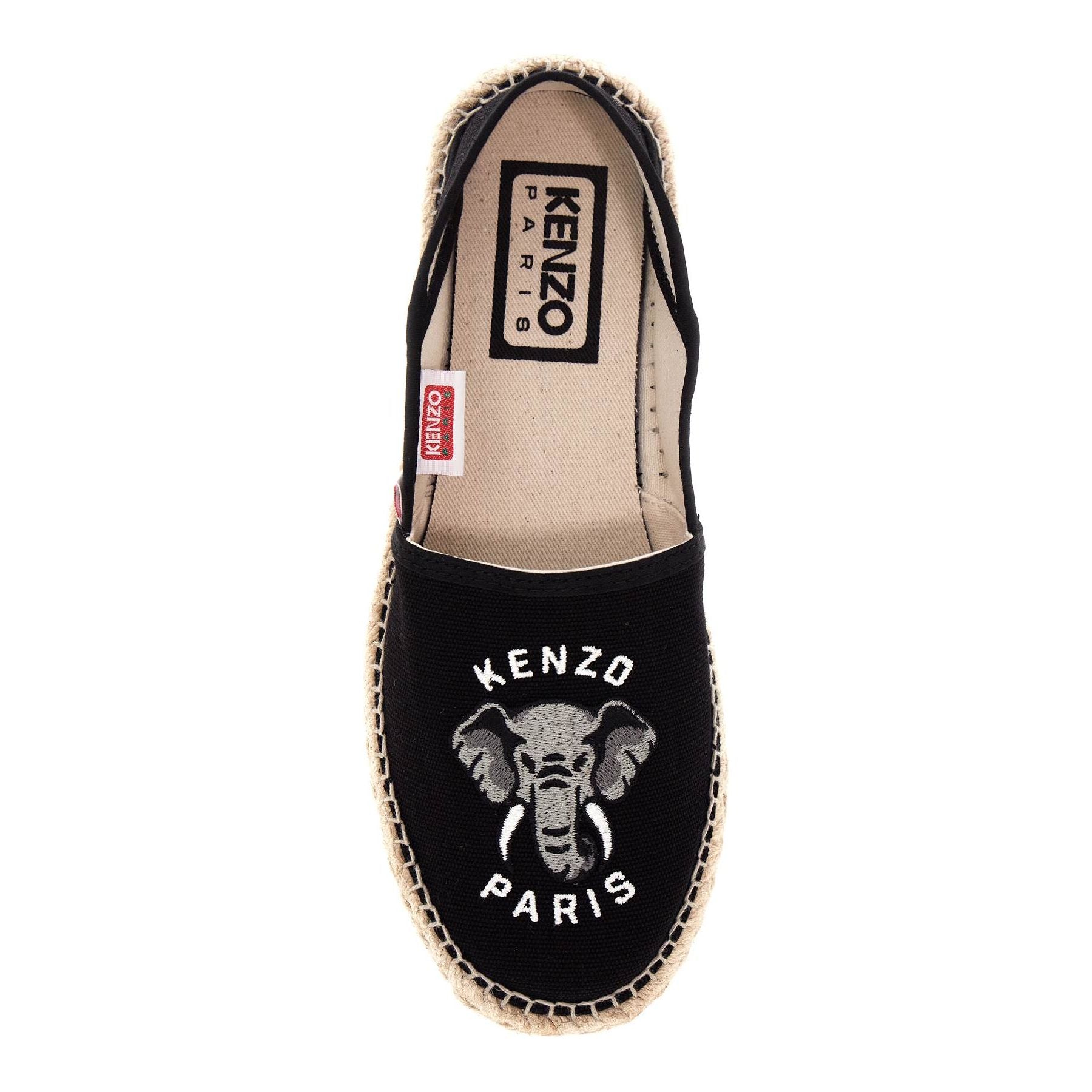 KENZO-Canvas Espadrilles With Logo Embroidery -JOHN JULIA.