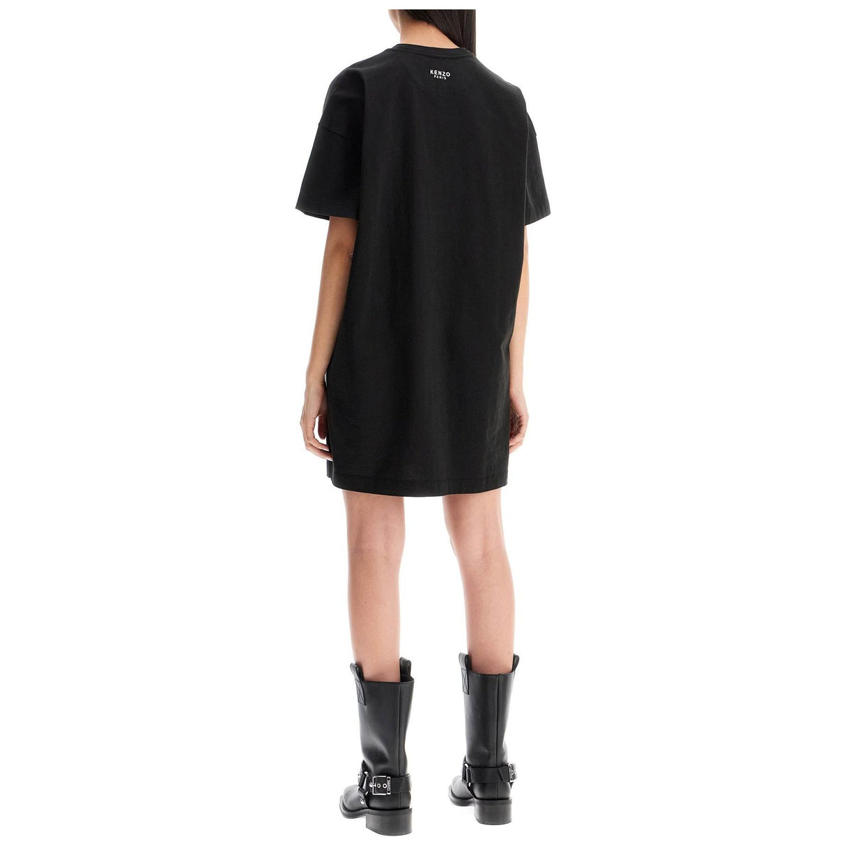 Boke Flower Cotton T-Shirt Dress