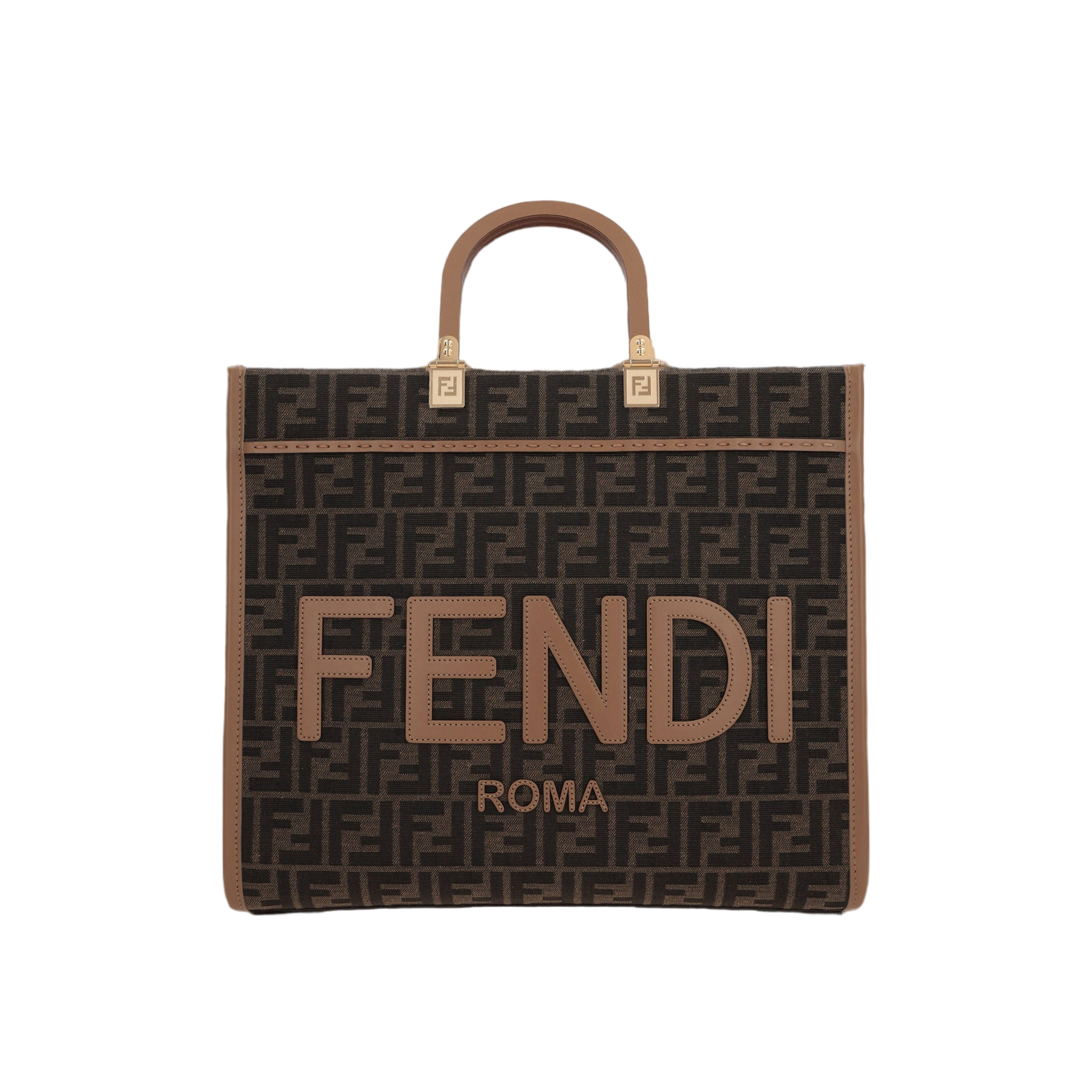 FF Monogram Sunshine Medium Tote Bag-FENDI-JOHN JULIA