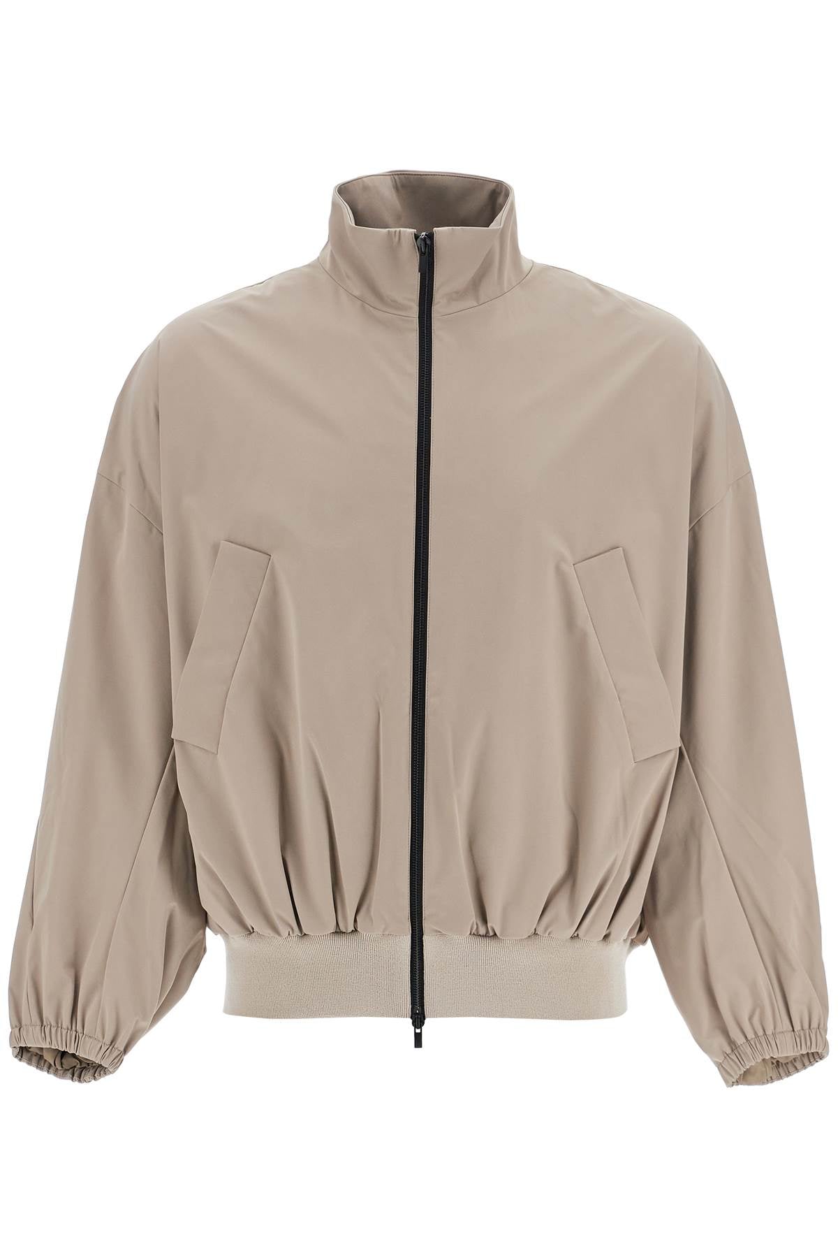 High-necked Vented Track Jacket With