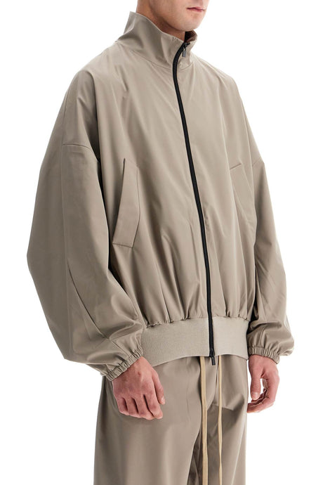 High-necked Vented Track Jacket With