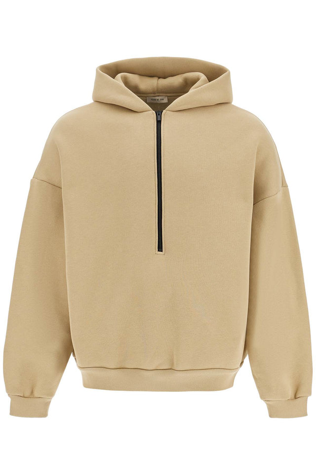 Hooded Sweatshirt With Half Zip