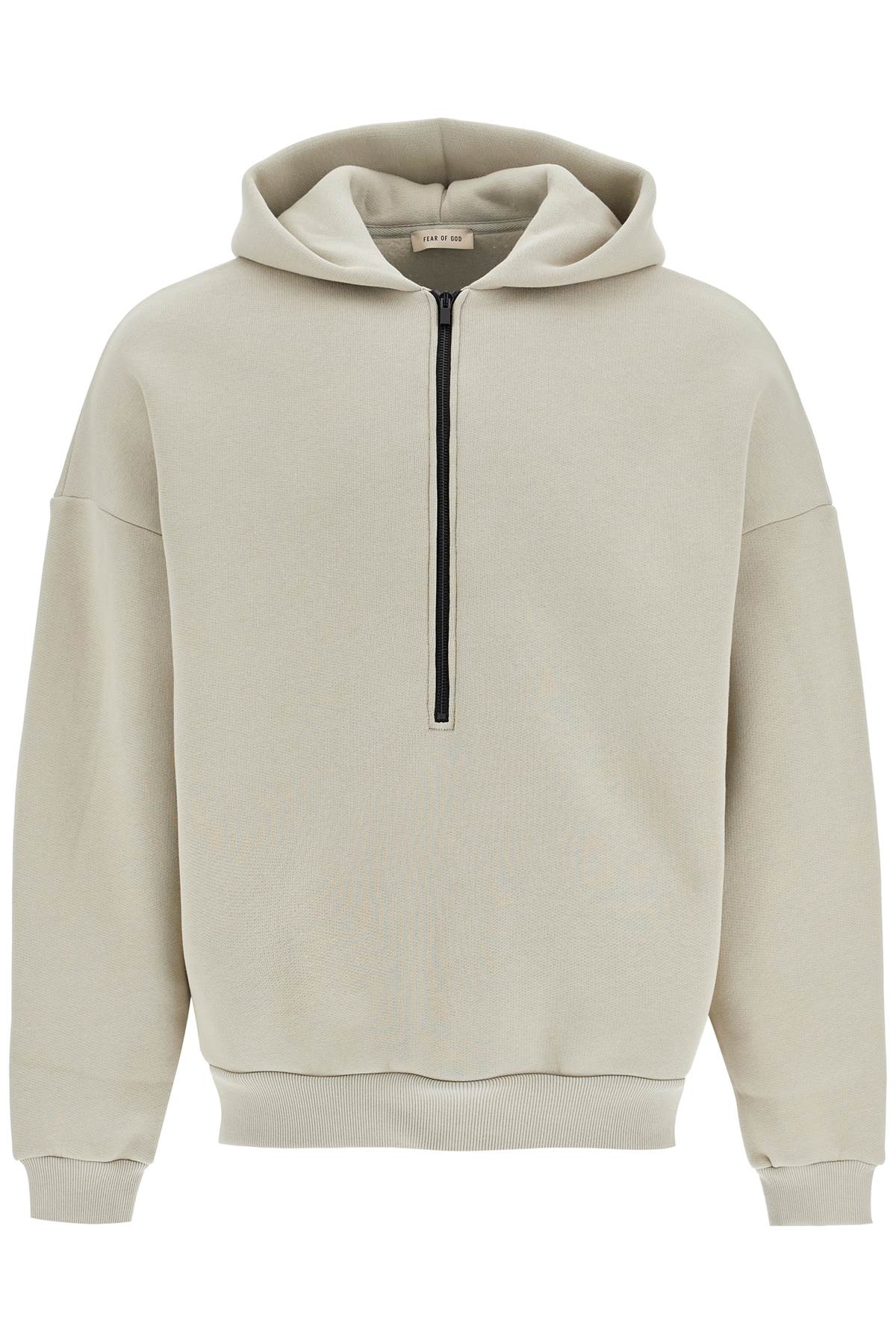 Hooded Sweatshirt With Half Zip