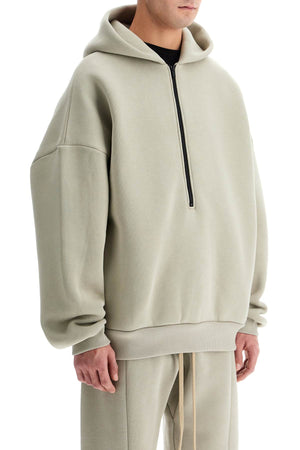 Hooded Sweatshirt With Half Zip