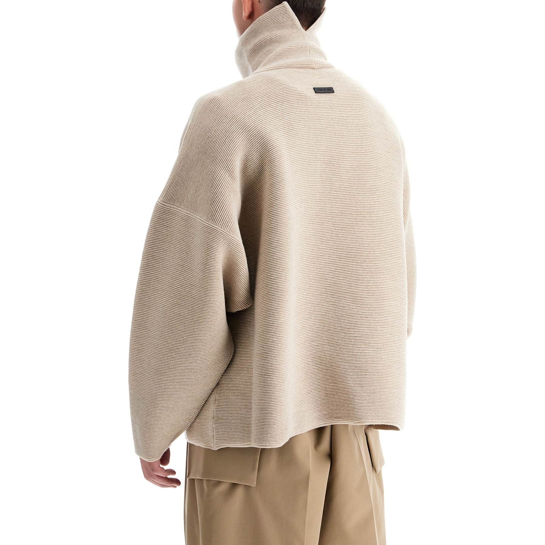 High-neck Ottoman Pullover