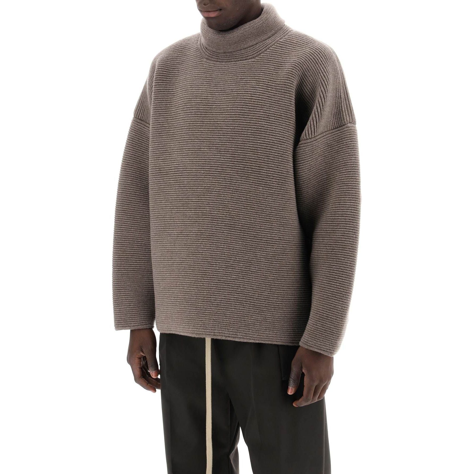 Heavy Ottoman Ribbed Wool Sweater