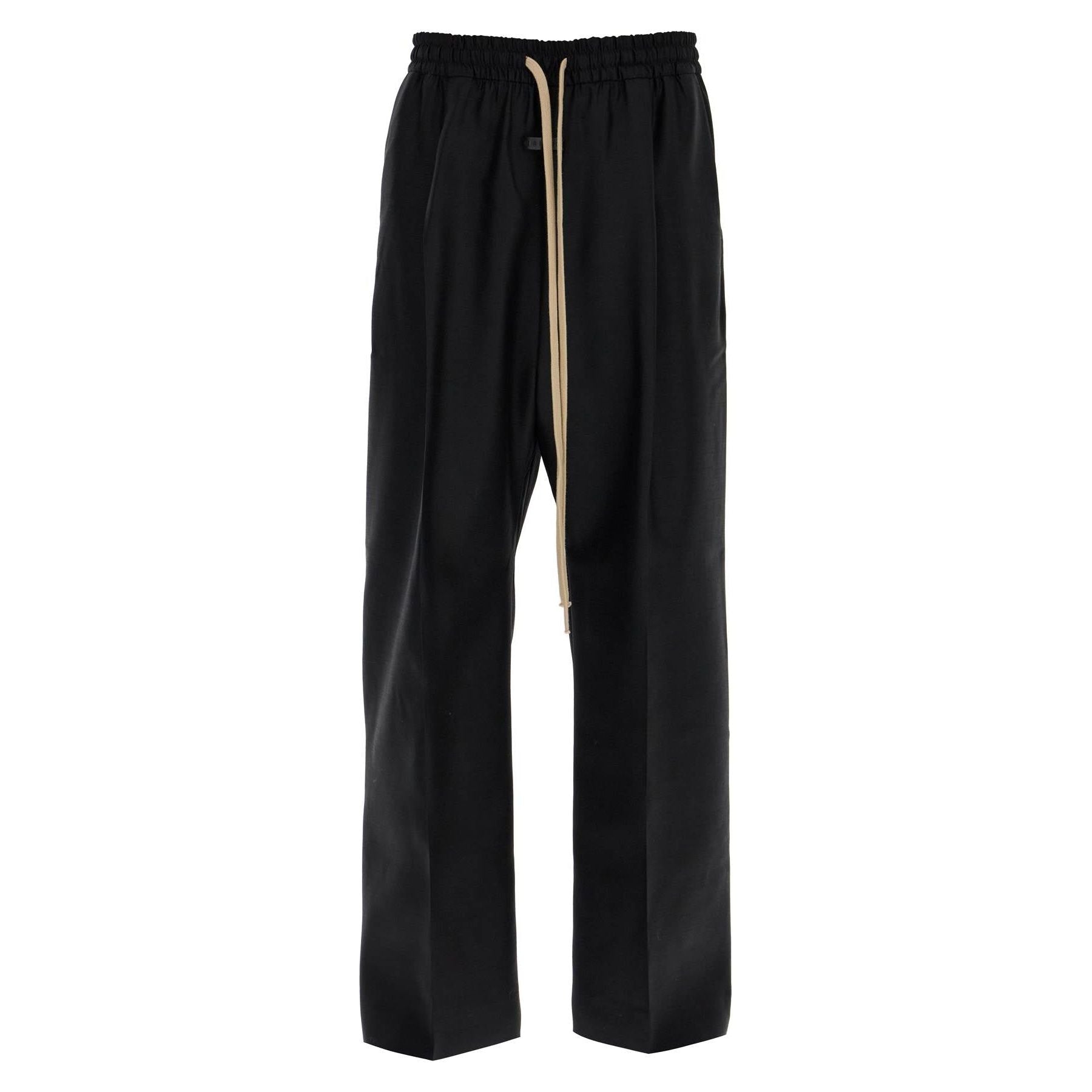 Wide Wool And Silk Trousers