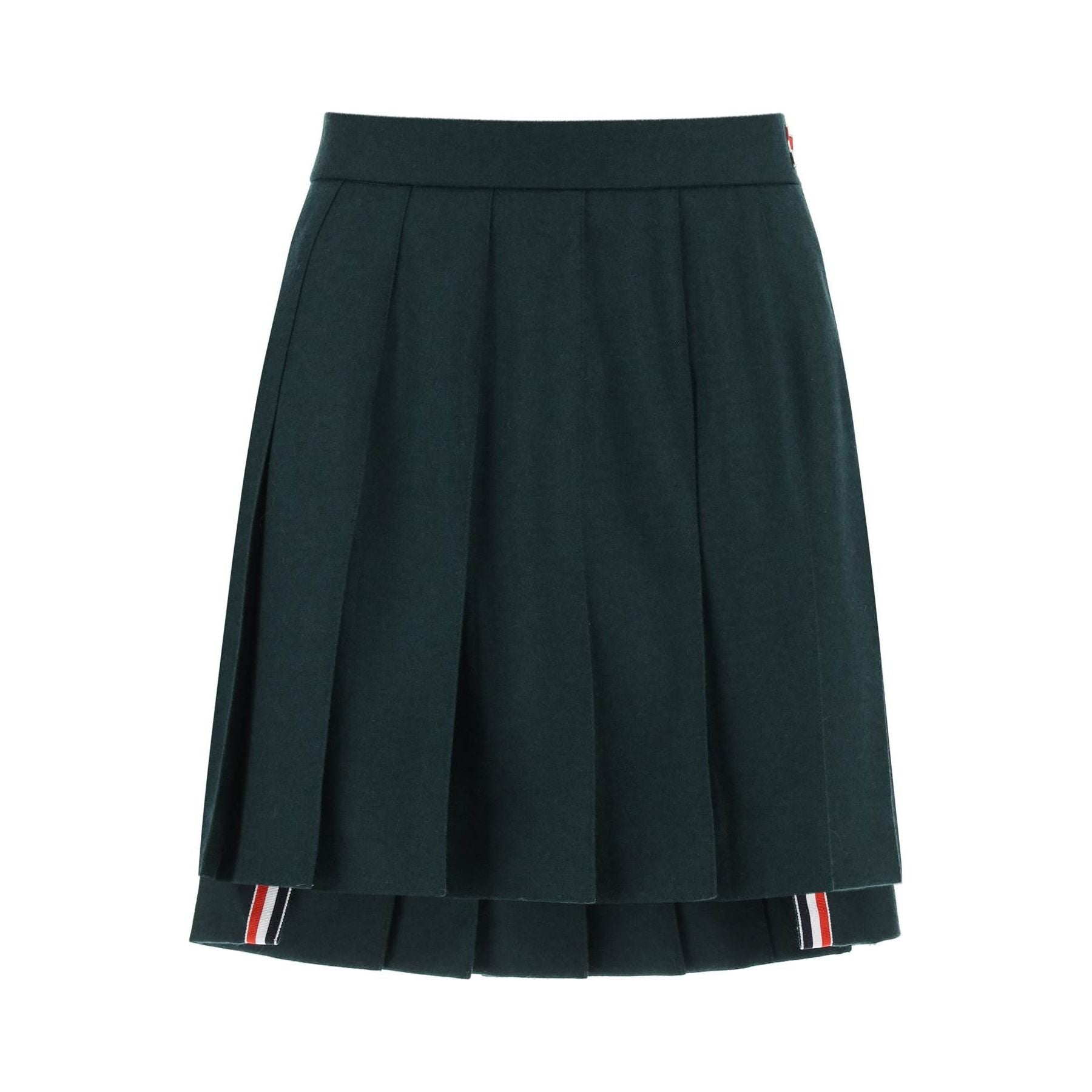 Flannel Mini Pleated Skirt