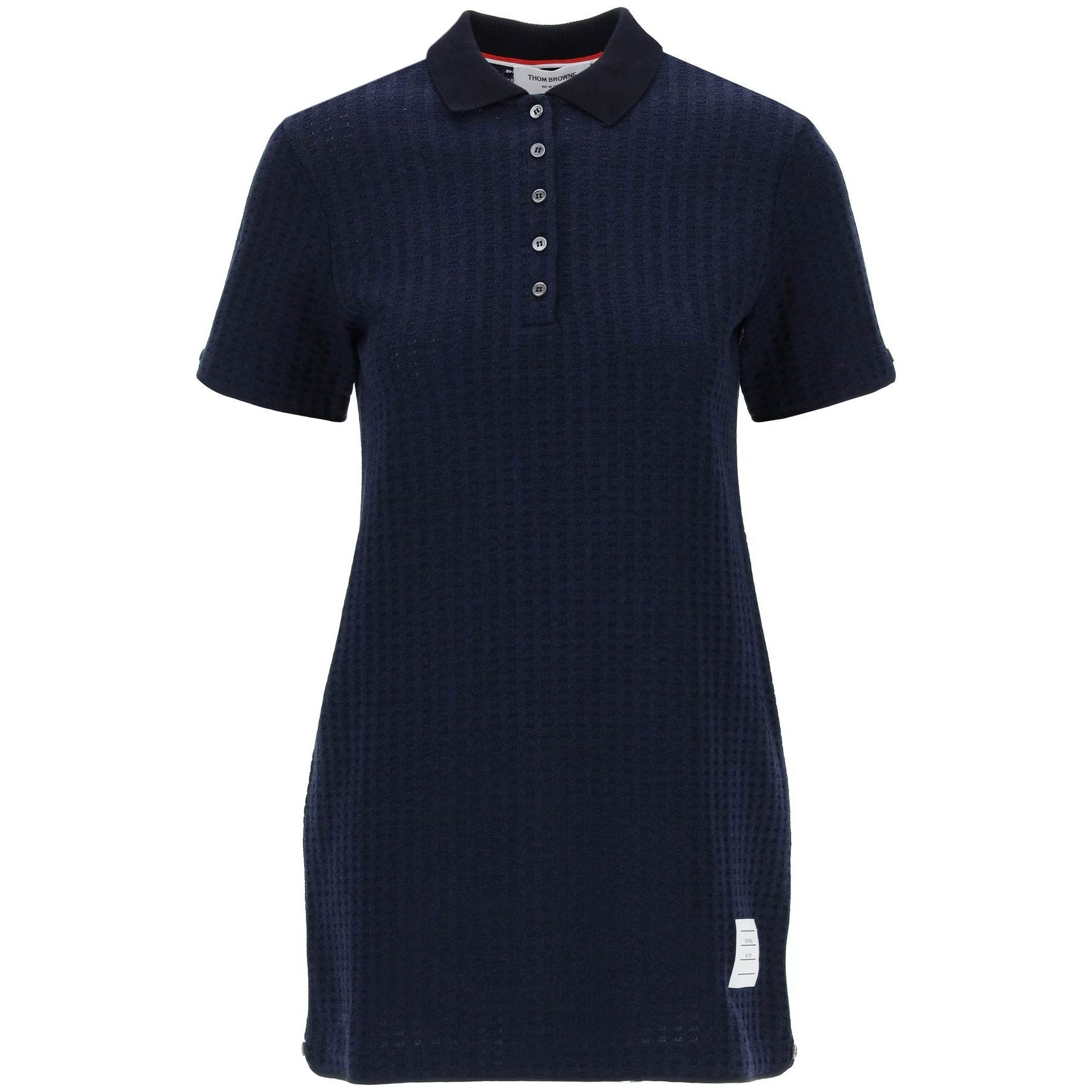 Mini Jacquard Knit Polo Dress