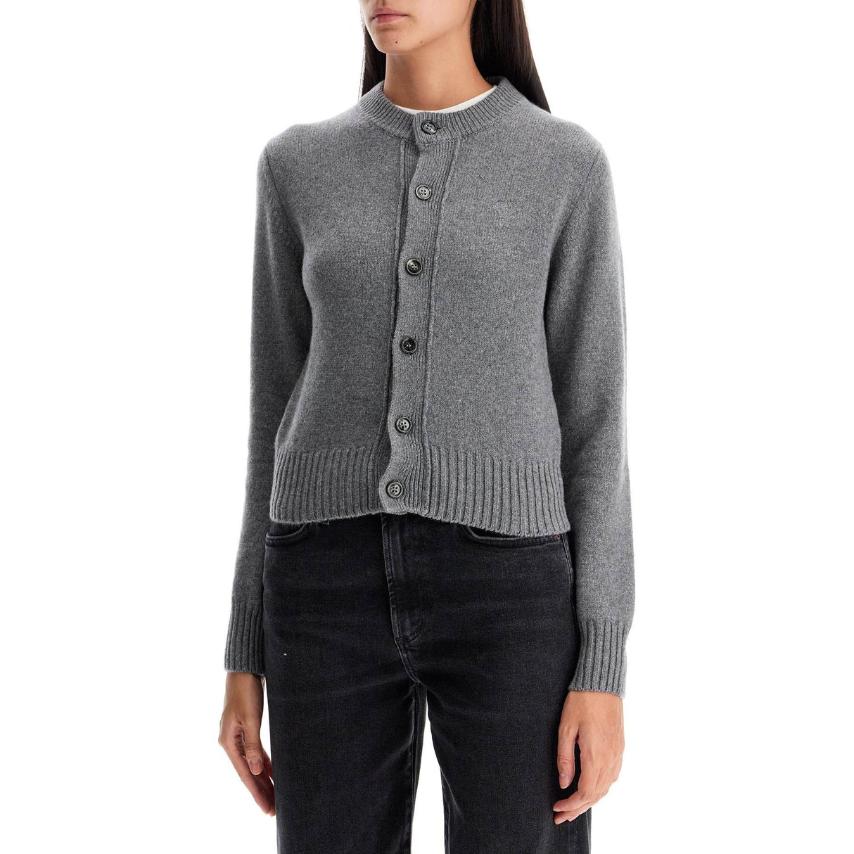 Cashmere Crewneck Cardigan