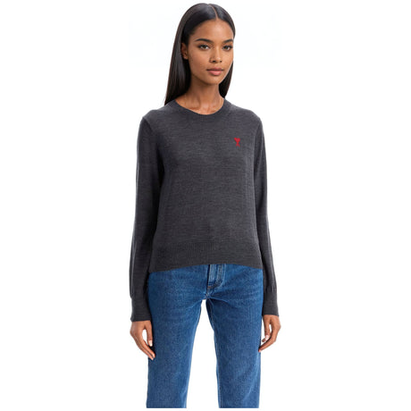 AMI ALEXANDRE MATTIUSSI-Ami De Coeur Merino Wool Sweater -JOHN JULIA.