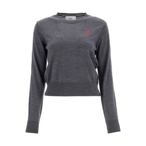 AMI ALEXANDRE MATTIUSSI-Ami De Coeur Merino Wool Sweater -JOHN JULIA.