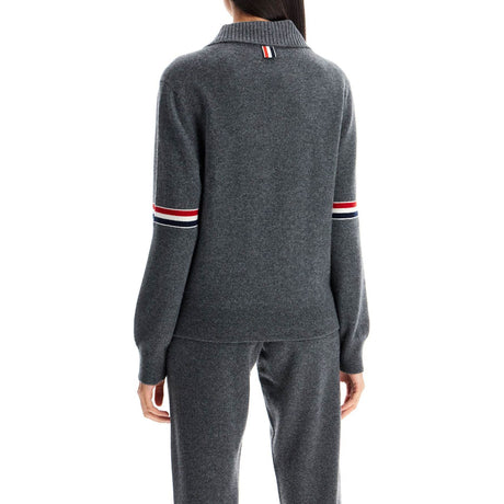 THOM BROWNE-Cashmere Cardigan For -JOHN JULIA.