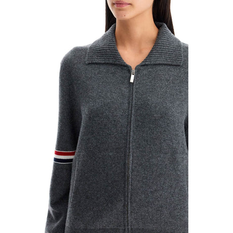 THOM BROWNE-Cashmere Cardigan For -JOHN JULIA.