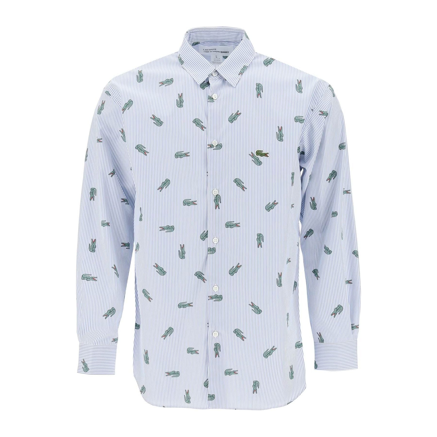 X Lacoste Oxford Shirt With Crocodile Motif