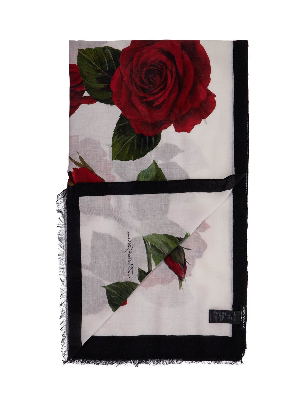 Floral Silk Blend Scarf-Dolce & Gabbana-JOHN JULIA