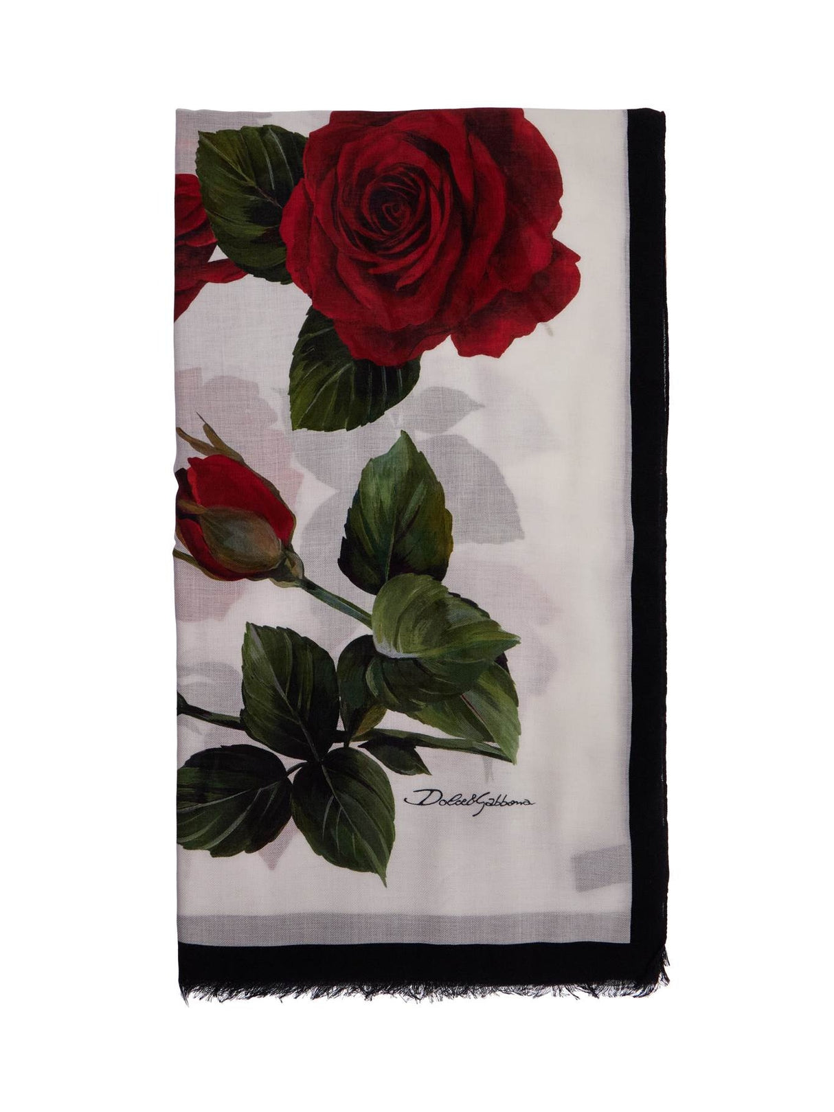 Floral Silk Blend Scarf-Dolce & Gabbana-JOHN JULIA