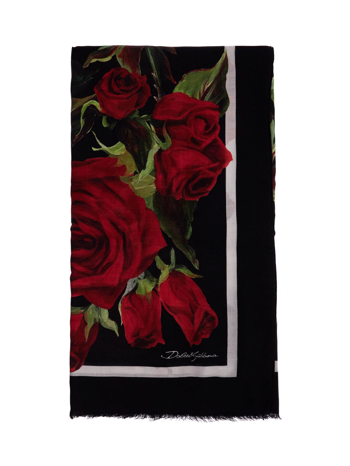 Floral Silk Scarf-Dolce & Gabbana-JOHN JULIA