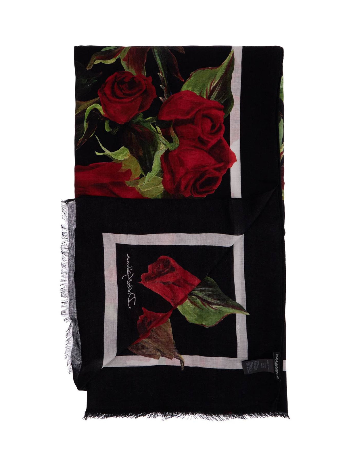 Floral Silk Scarf-Dolce & Gabbana-JOHN JULIA