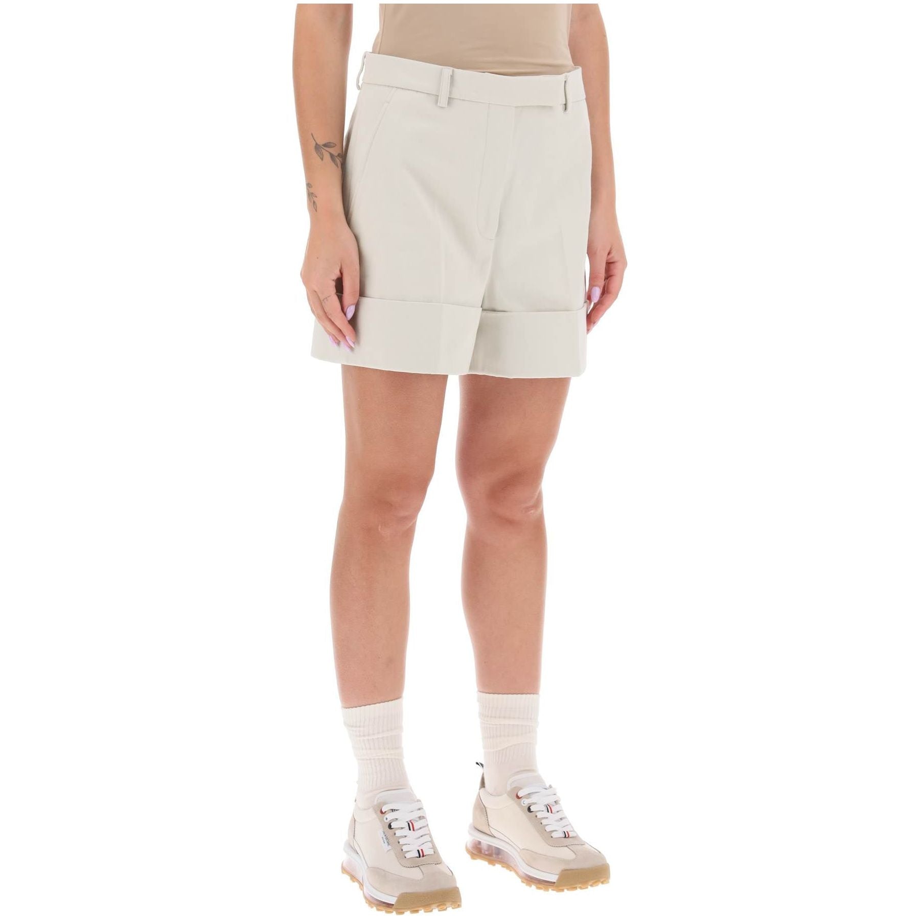 Shorts In Cotton Gabardine