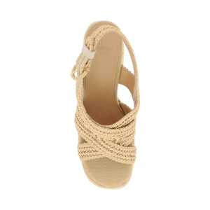 Fulvia Woven Raffia Sandals