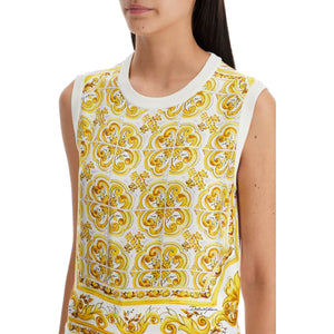 Silk Sleeveless Top With Mai