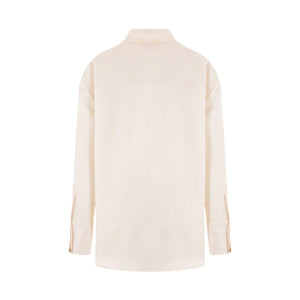 Faille Oversized Shirt-SAINT LAURENT-JOHN JULIA