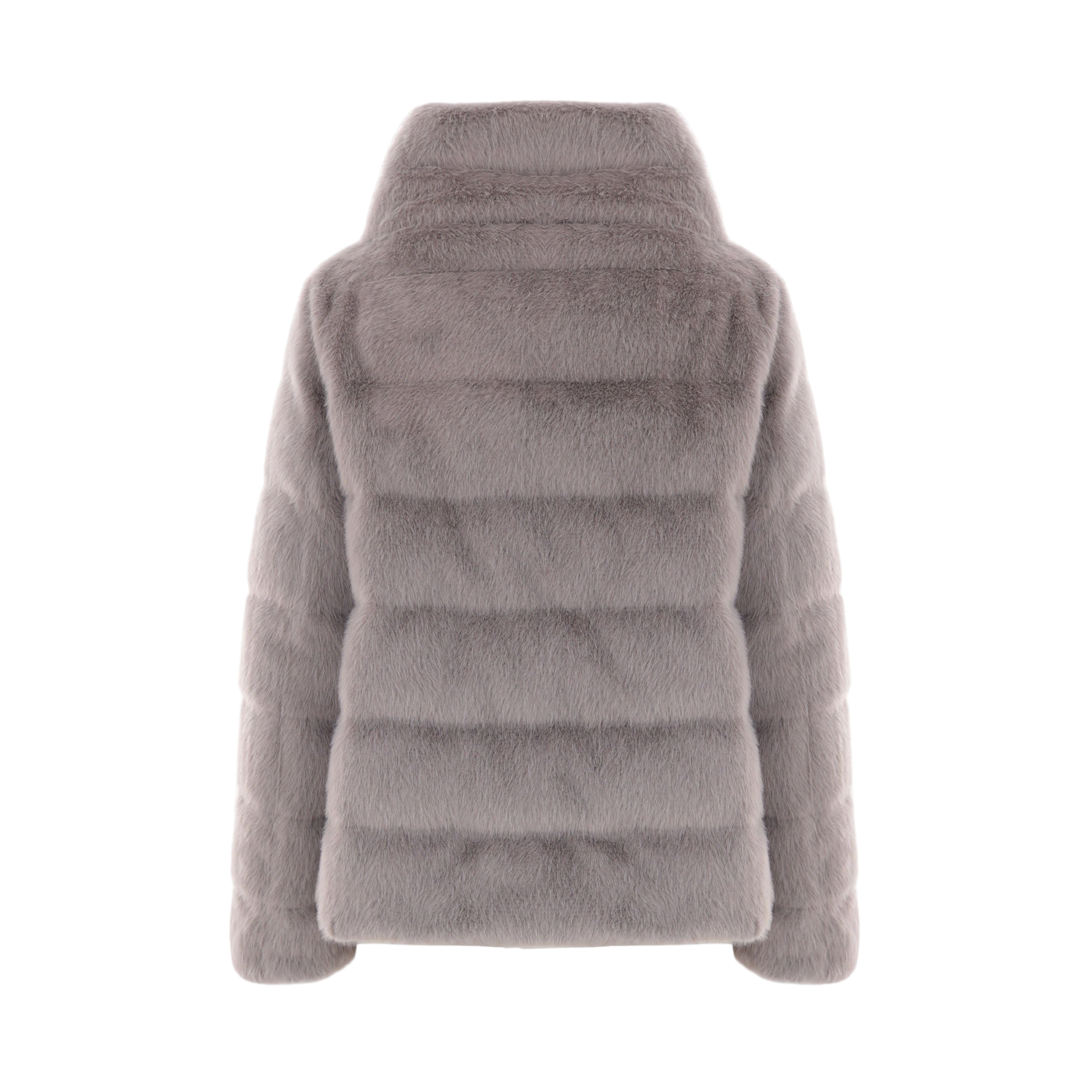 Faux Fur Down Jacket-HERNO-JOHN JULIA