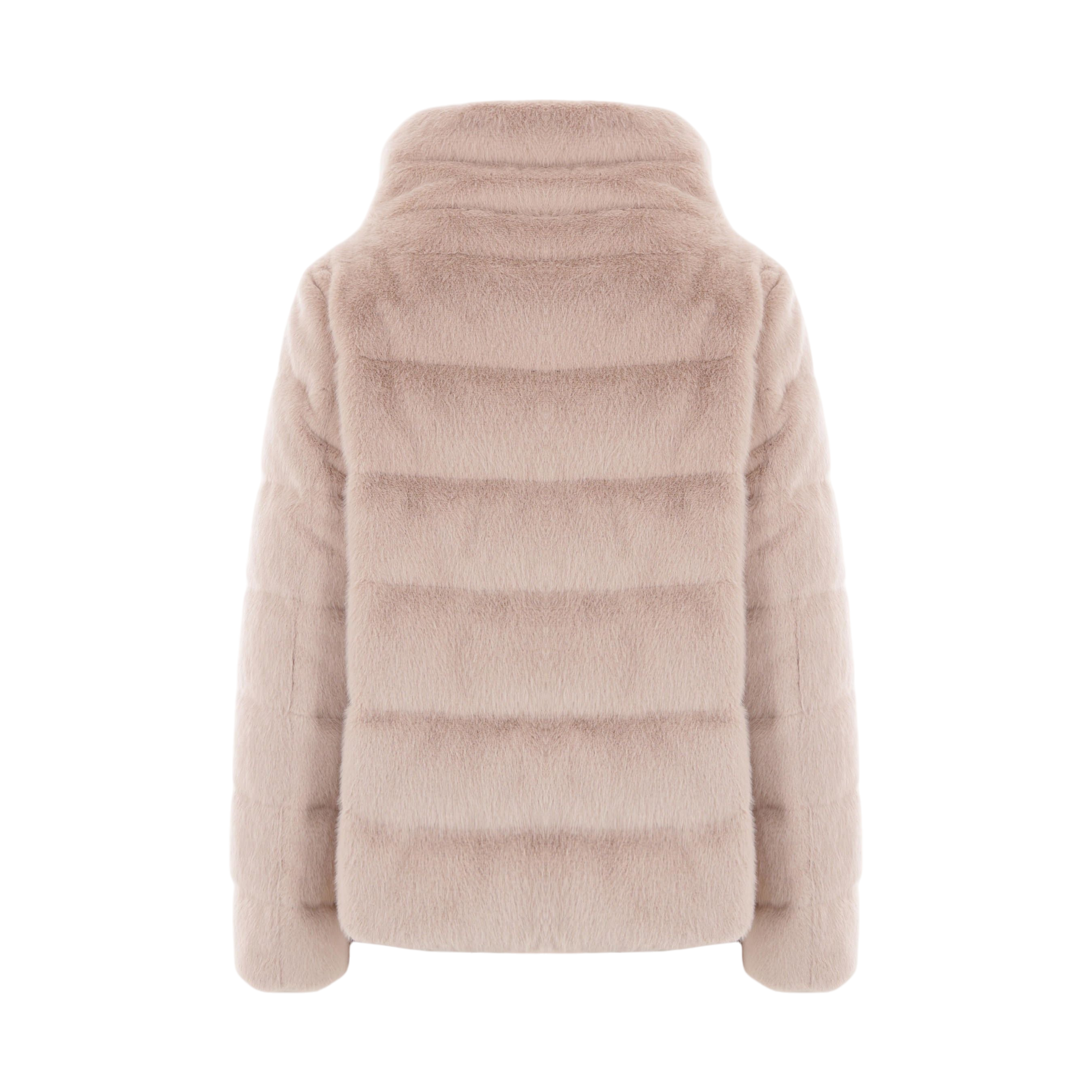 Faux Fur Down Jacket-HERNO-JOHN JULIA