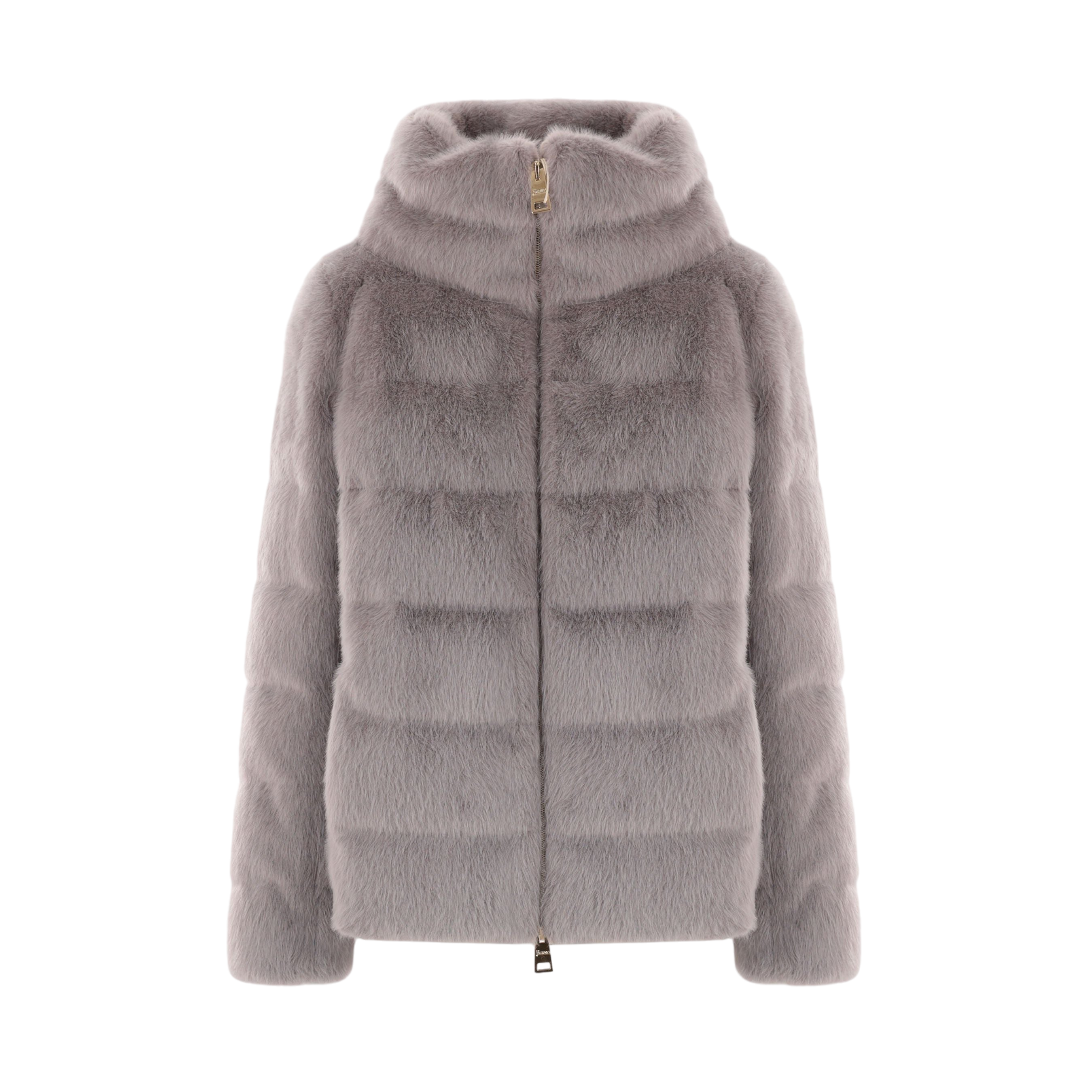 Faux Fur Down Jacket-HERNO-JOHN JULIA