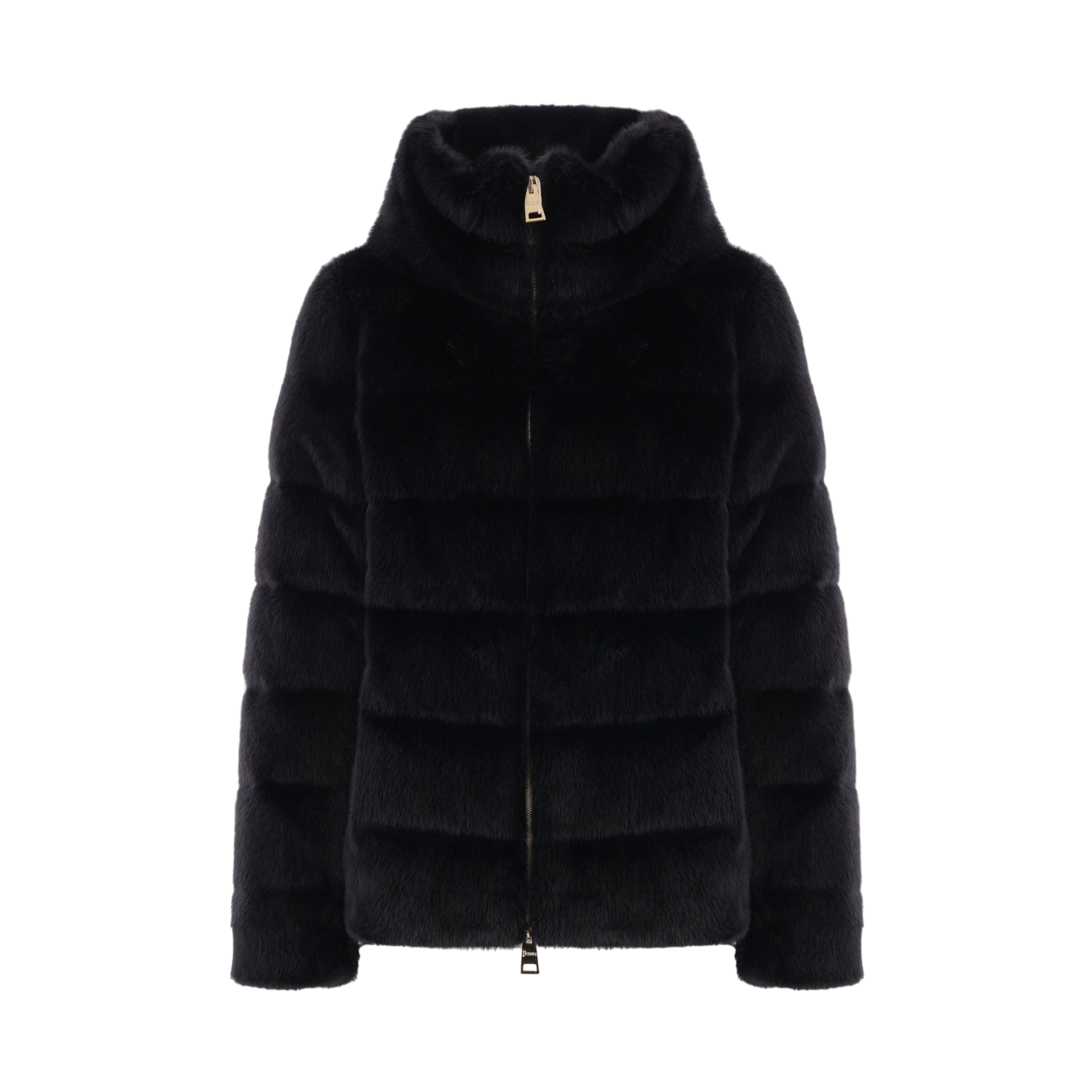 Faux Fur Down Jacket-HERNO-JOHN JULIA