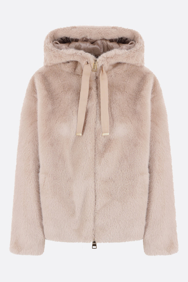 Faux Fur Full-zip Jacket-HERNO-JOHN JULIA