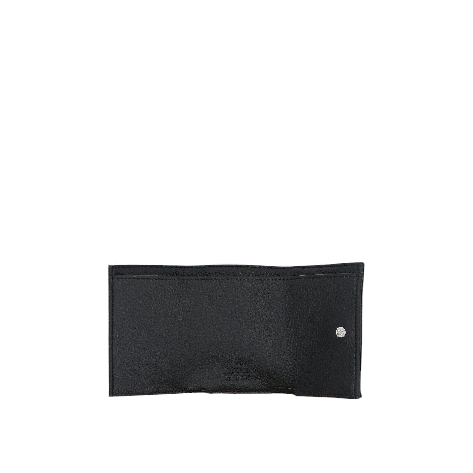 Faux Leather Compact Billfold Wallet-VIVIENNE WESTWOOD-JOHN JULIA