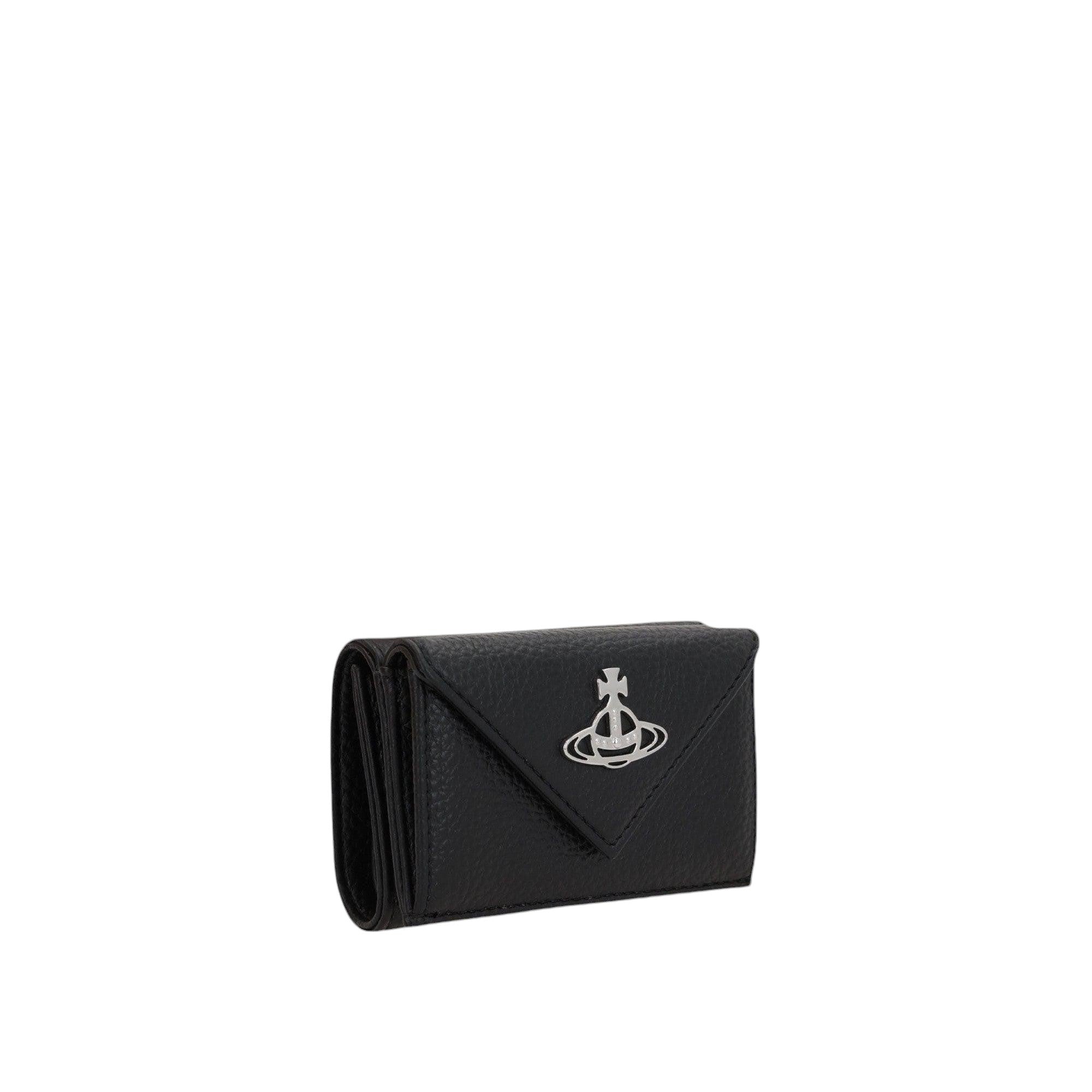 Faux Leather Compact Billfold Wallet-VIVIENNE WESTWOOD-JOHN JULIA