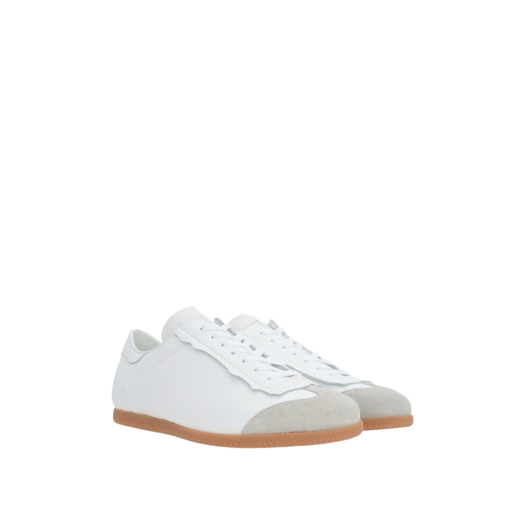 Featherlight Leather Suede Sneakers-MAISON MARGIELA-JOHN JULIA