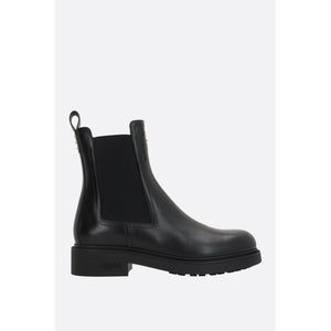 Fendi Filo Smooth Leather Chelsea Boots-FENDI-JOHN JULIA