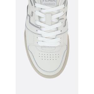 Fendi Match Smooth Leather Sneakers-FENDI-JOHN JULIA