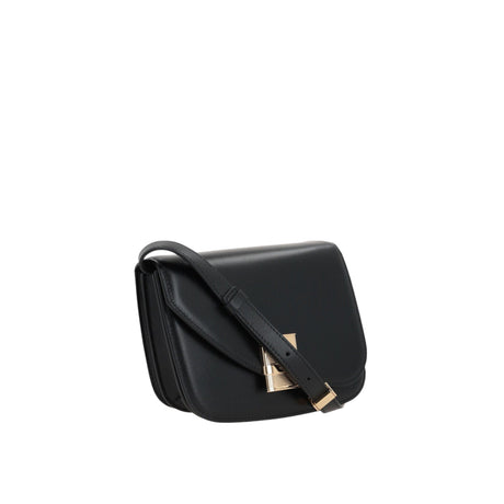 Fiamma Small Smooth Leather Shoulder Bag-FERRAGAMO-JOHN JULIA