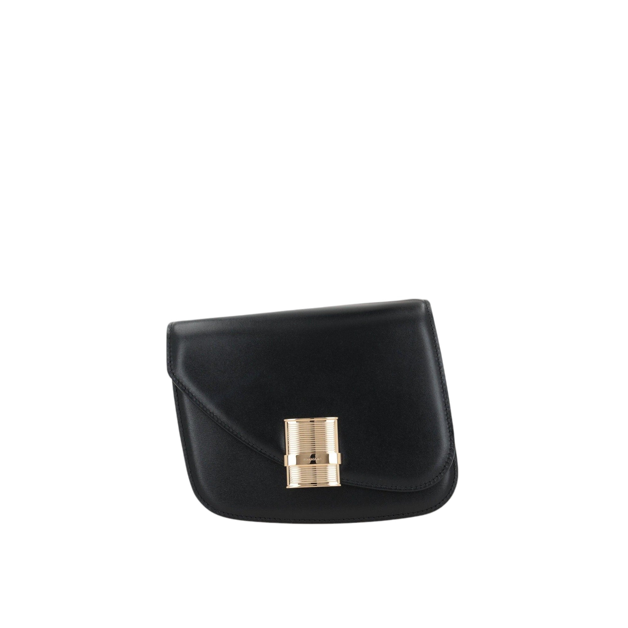 Fiamma Small Smooth Leather Shoulder Bag Fiamma Small Smooth Leather Shoulder Bag-FERRAGAMO-JOHN JULIA