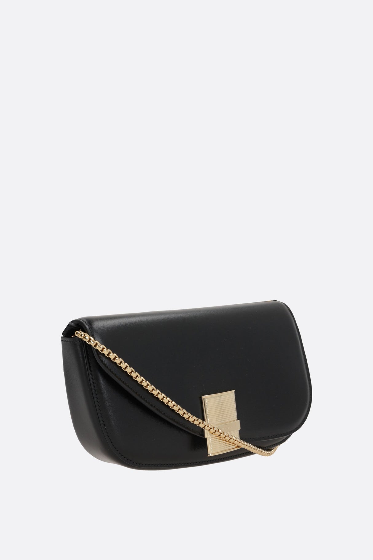 Fiamma Smooth Leather Crossbody Bag-FERRAGAMO-JOHN JULIA