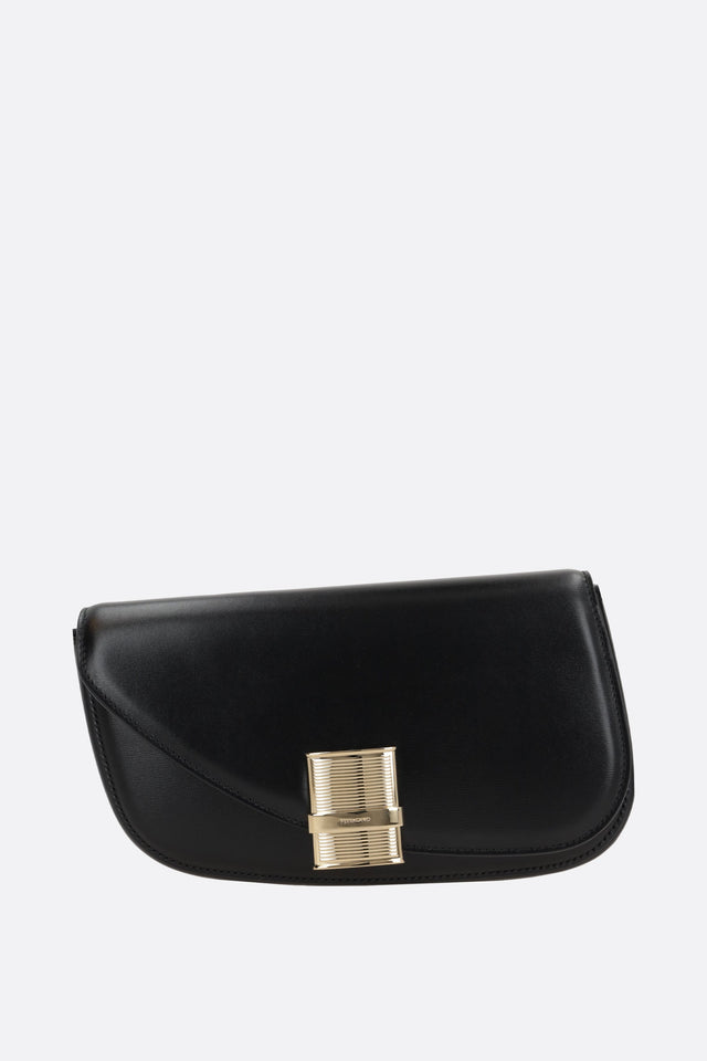 Fiamma Xs Smooth Leather Crossbody Bag-FERRAGAMO-JOHN JULIA