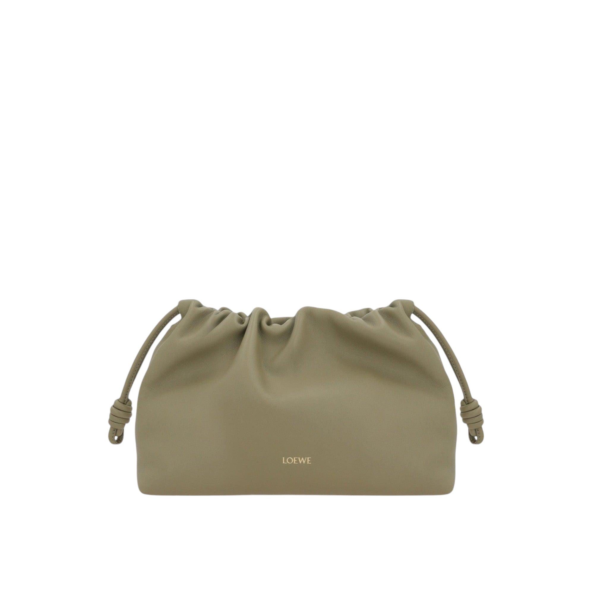 Flamenco Green Nappa Leather Shoulder Bag-LOEWE-JOHN JULIA