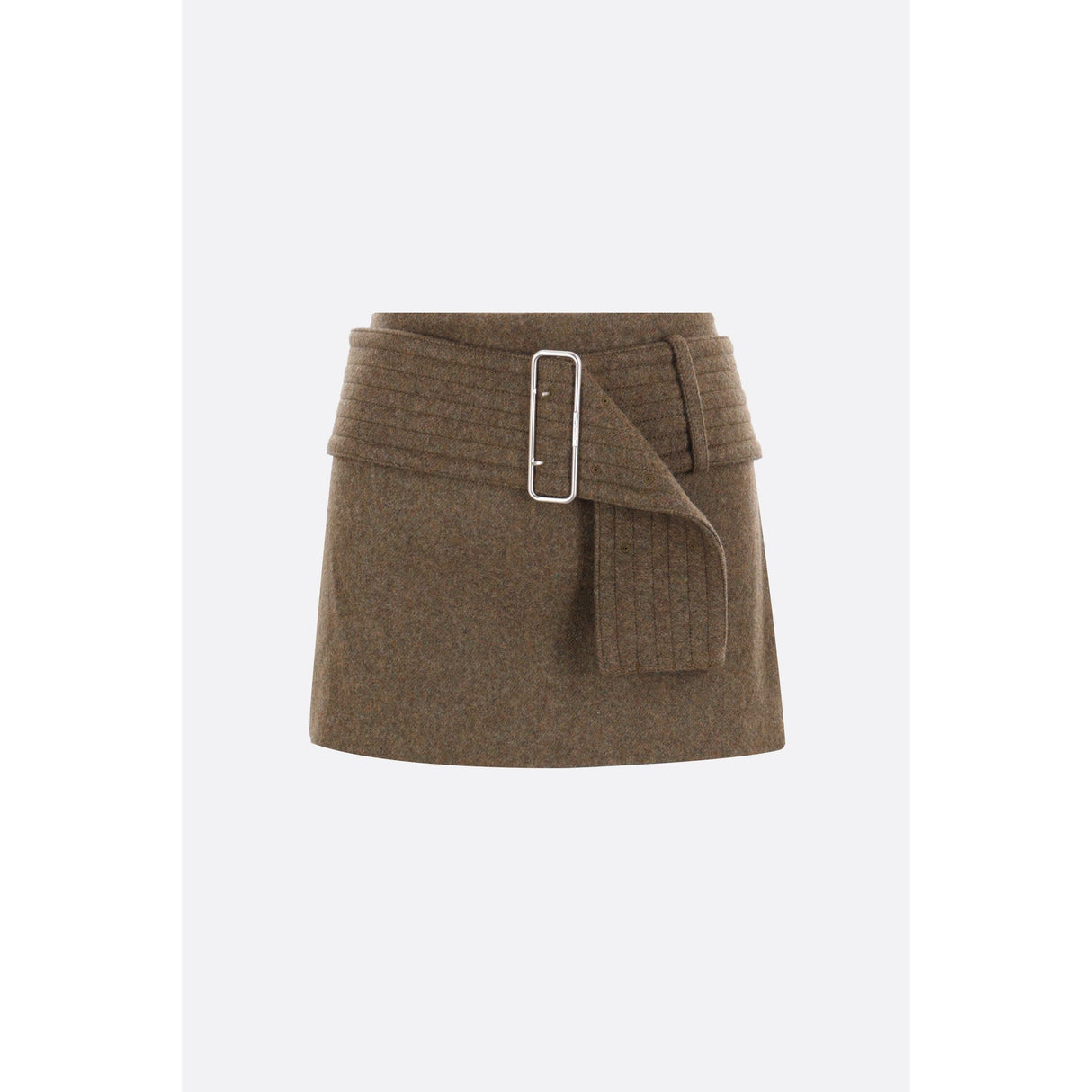 Flannel Miniskirt With Belt-FERRAGAMO-JOHN JULIA